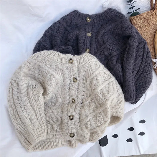 Kids autumn knitted cardigan