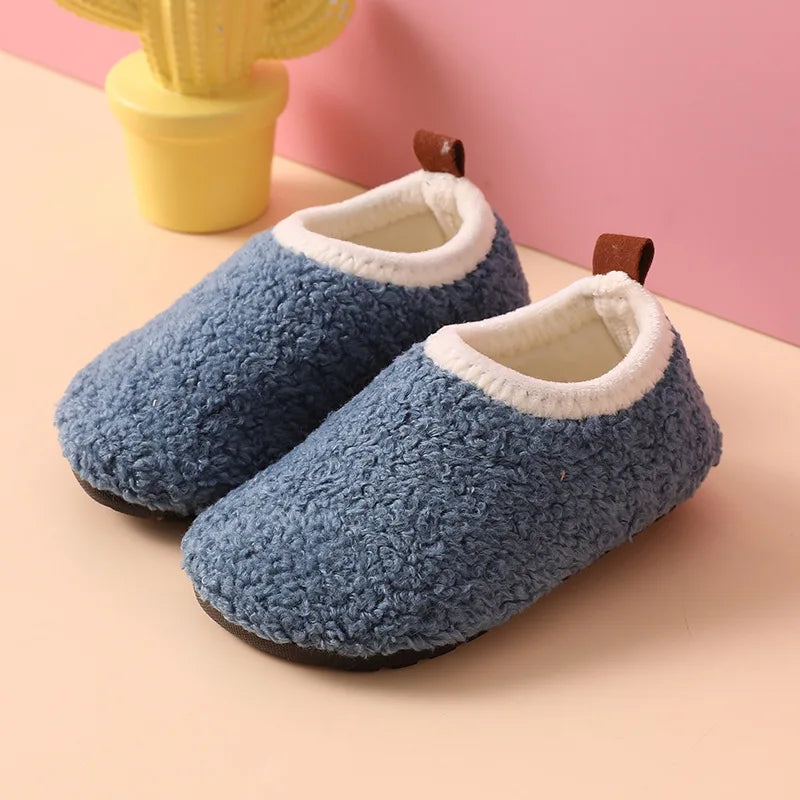 Children's warm cotton slippers