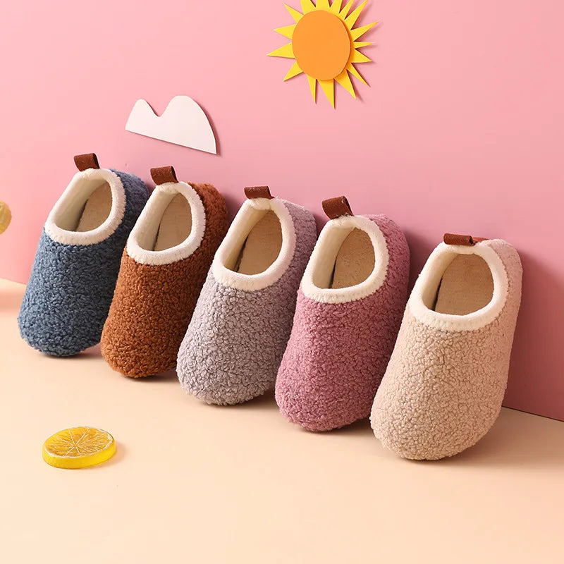 Children's warm cotton slippers