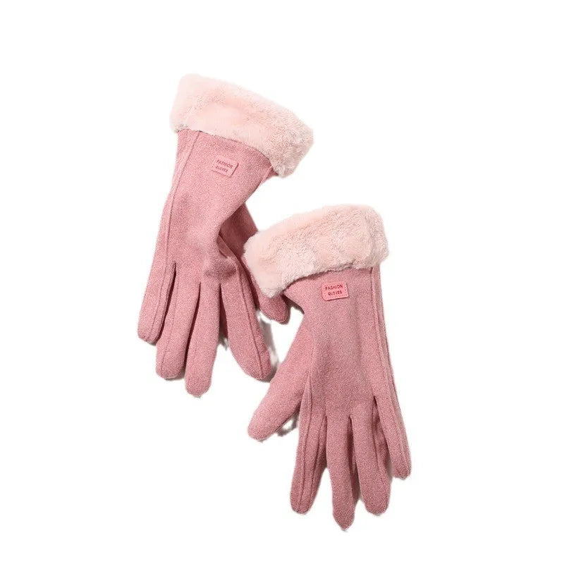 Plush touchscreen gloves