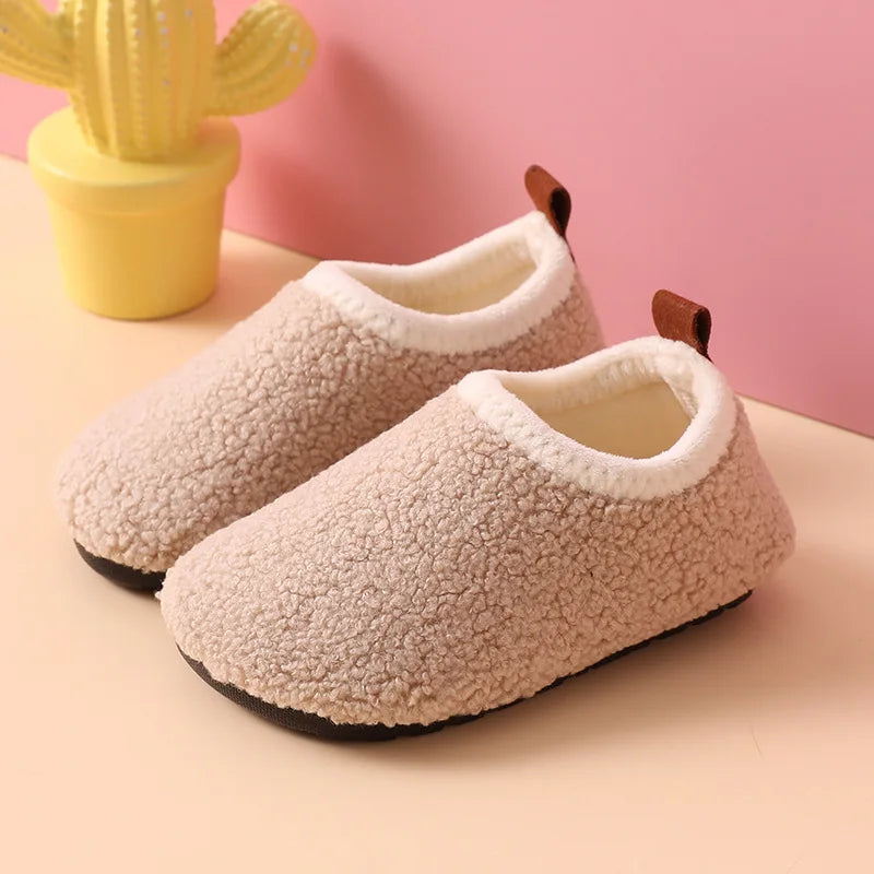 Children's warm cotton slippers