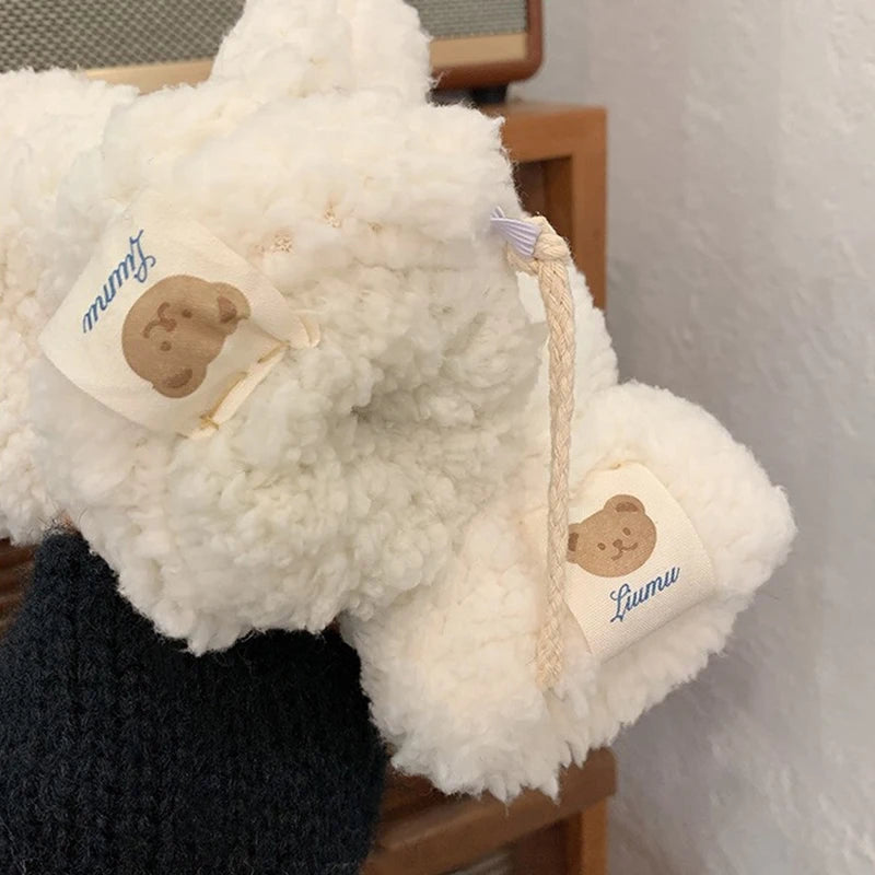 Plush Warm Bear Gloves