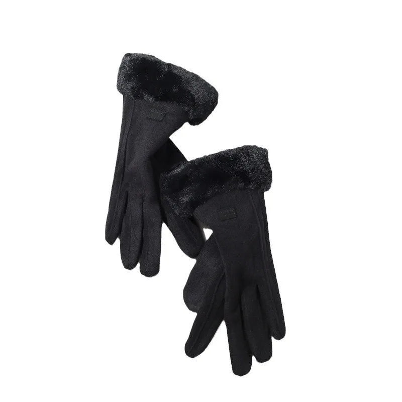 Plush touchscreen gloves