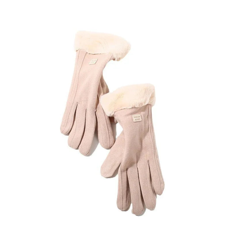 Plush touchscreen gloves