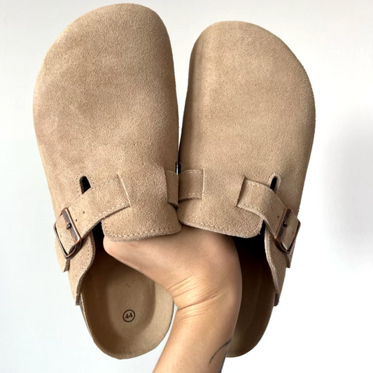 Women's Suede Mule clog Slippers