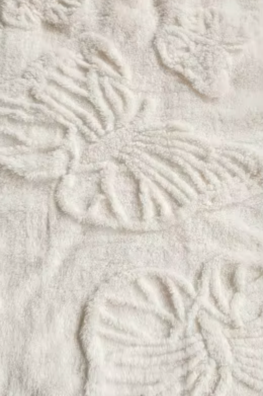 Faux fur butterfly cream blanket