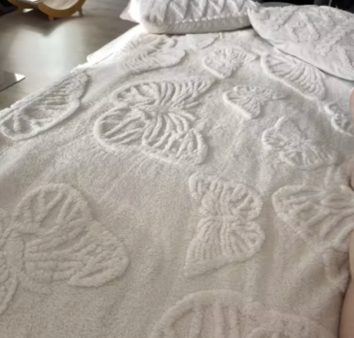 Faux fur butterfly cream blanket