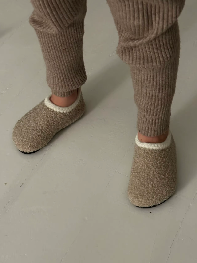 Children's warm cotton slippers