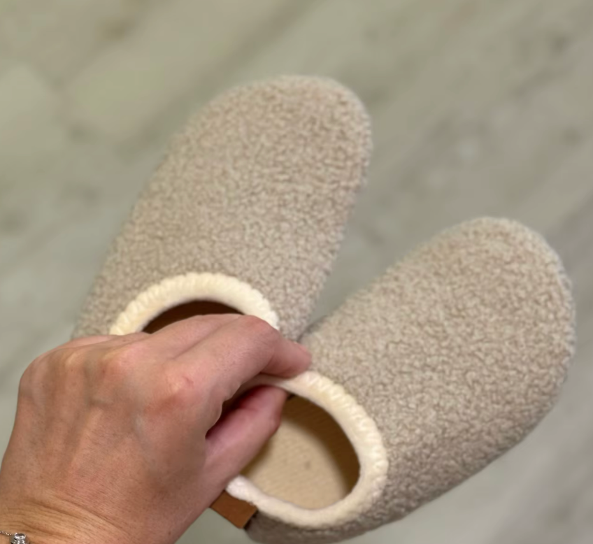 Children's warm cotton slippers