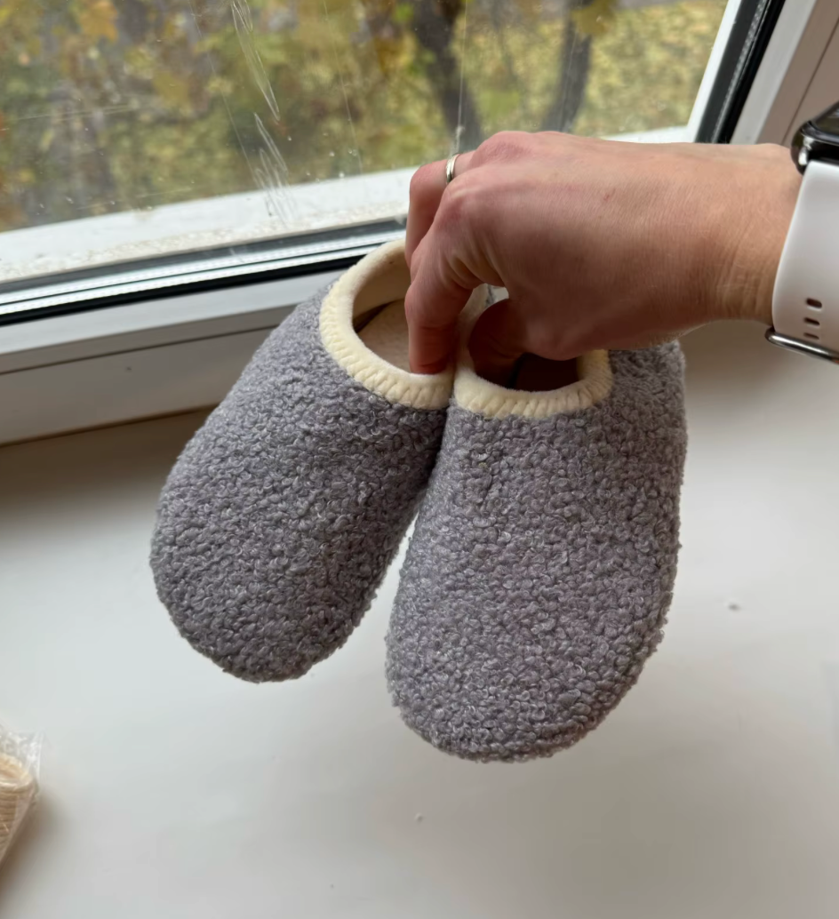 Children's warm cotton slippers