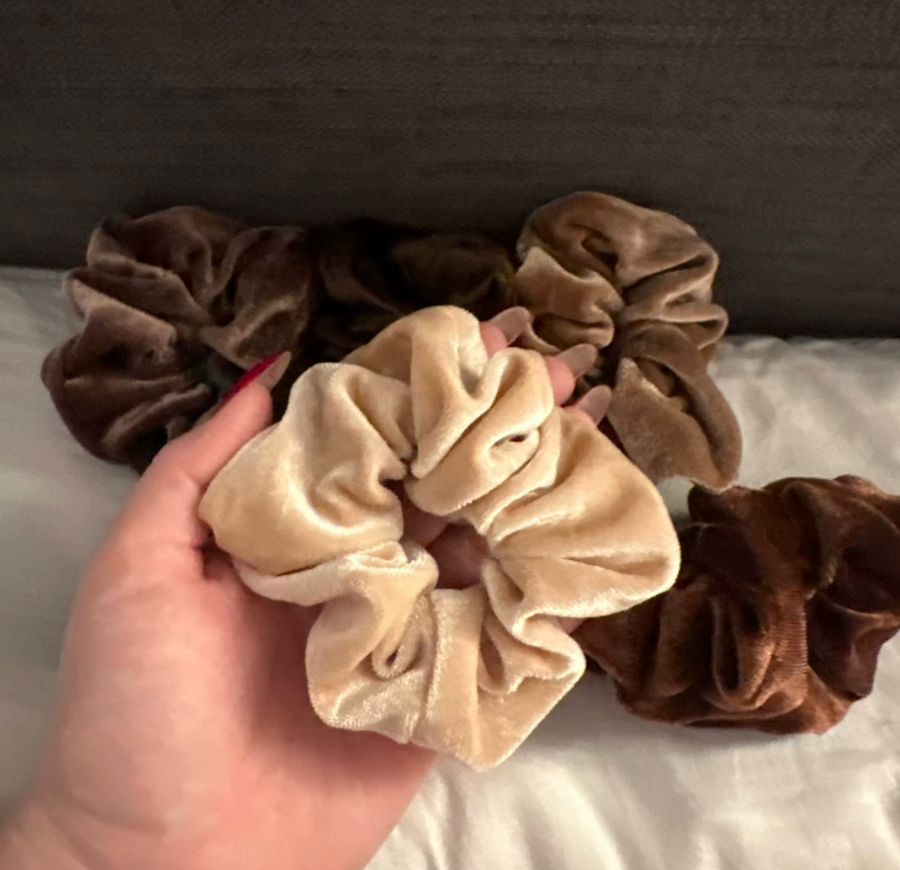 Velvet scrunchies