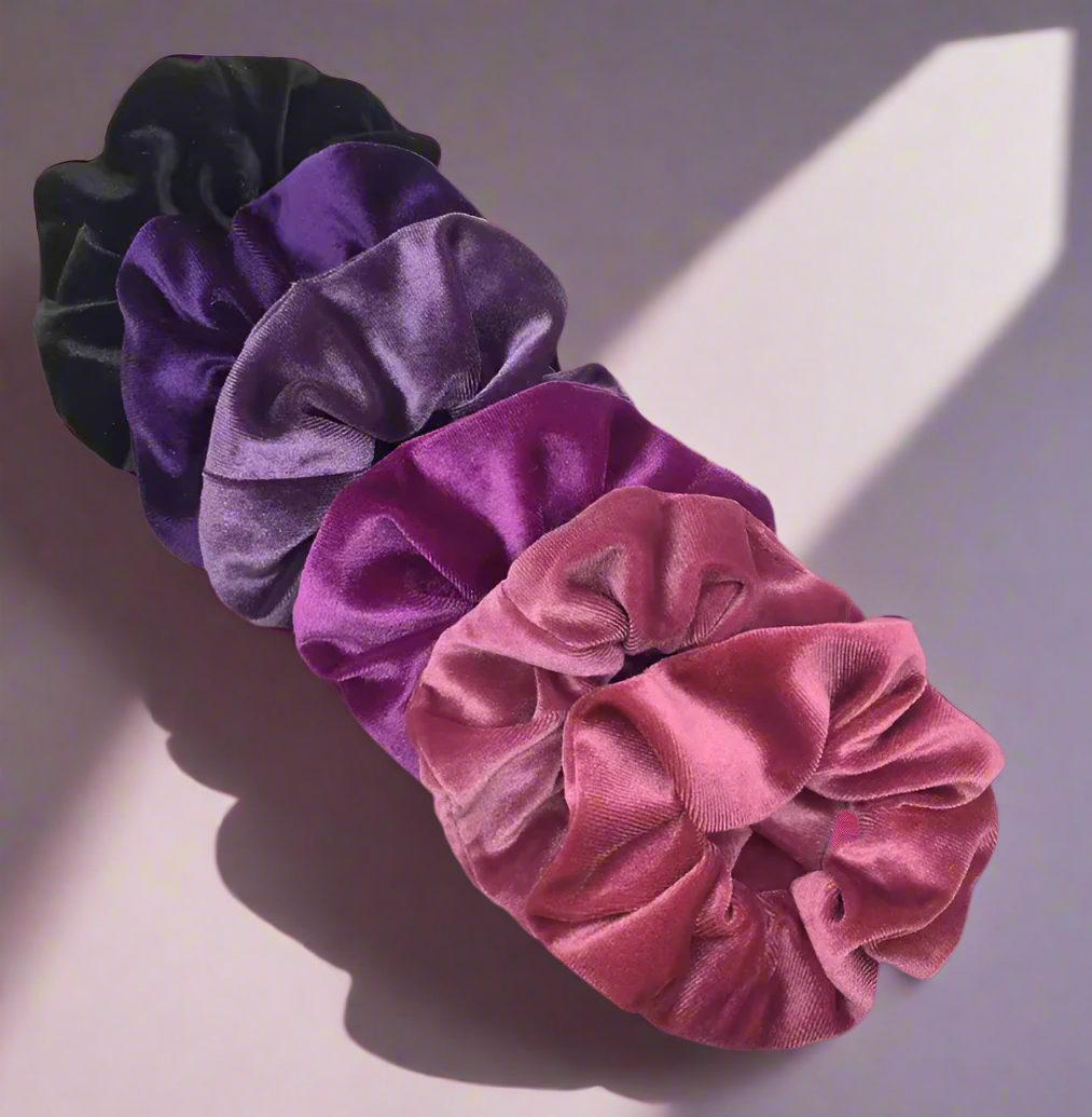 Velvet scrunchies