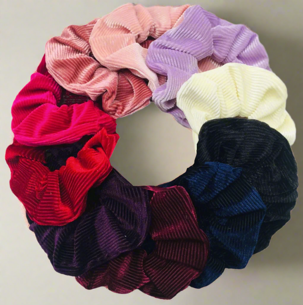 Velvet scrunchies