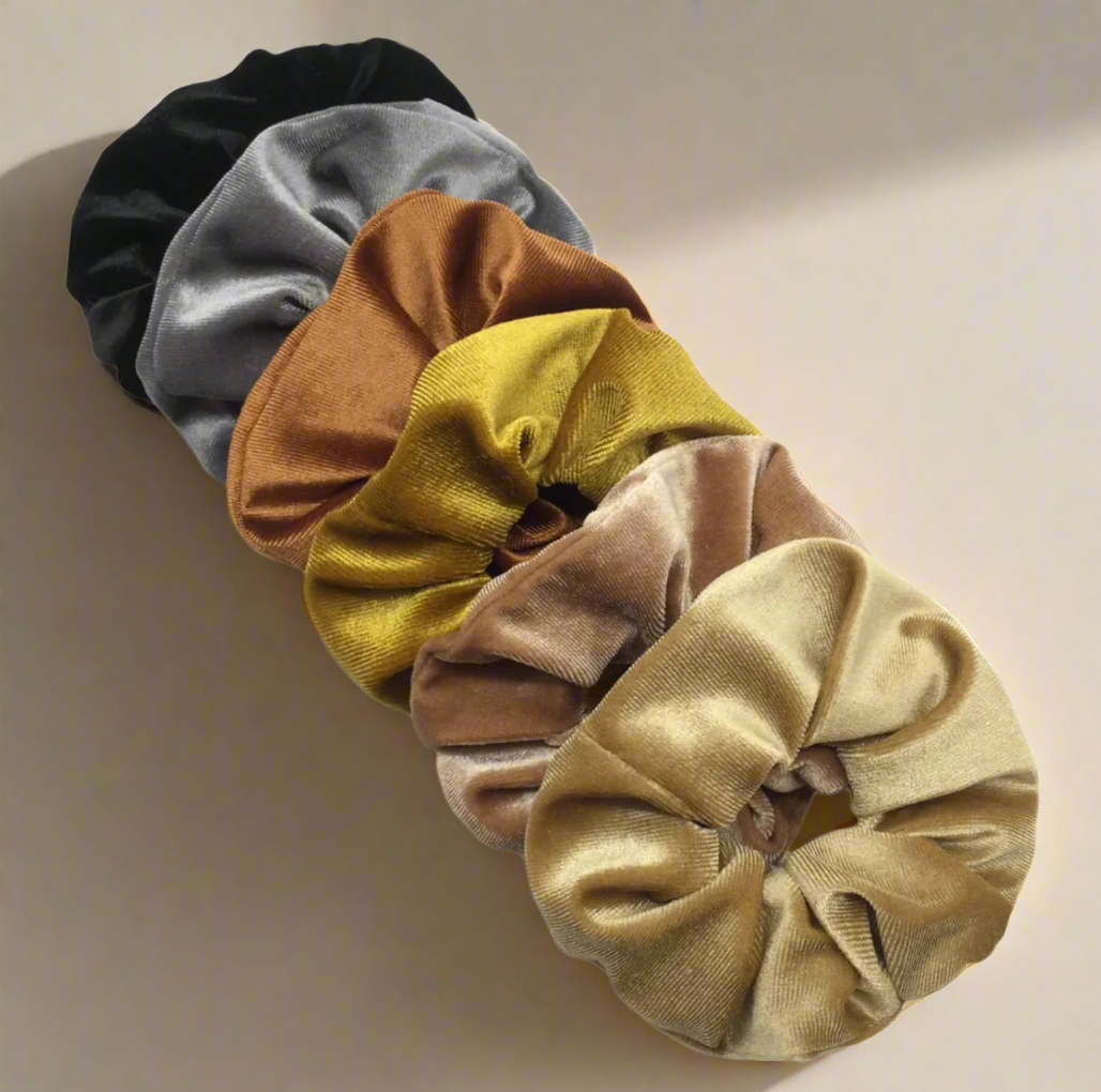 Velvet scrunchies