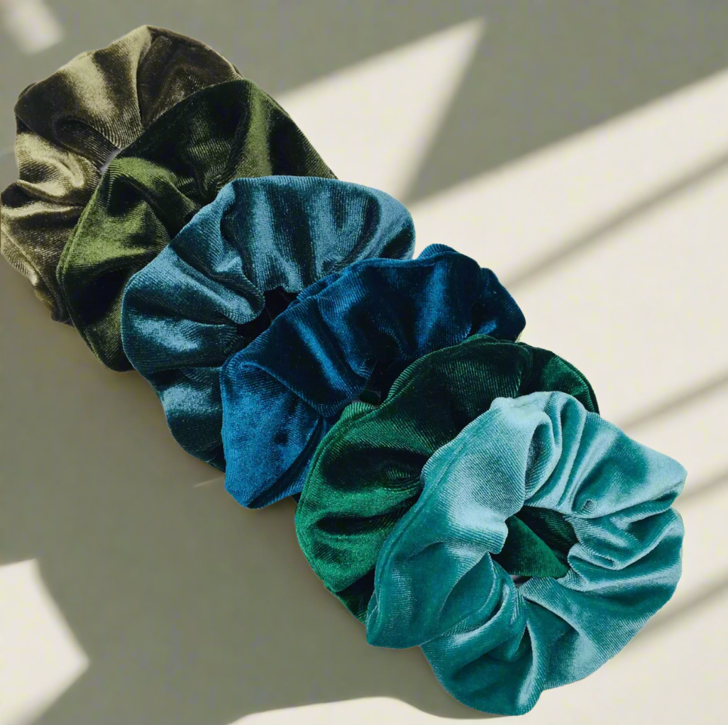 Velvet scrunchies