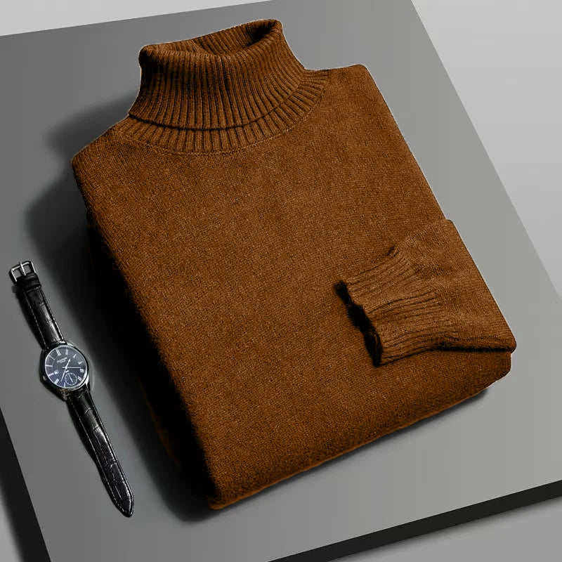 Men's Knitted Turtleneck Sweater